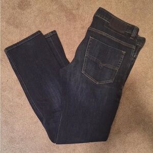 Diesel Dark Blue Denim Jeans with Contrast Stitching